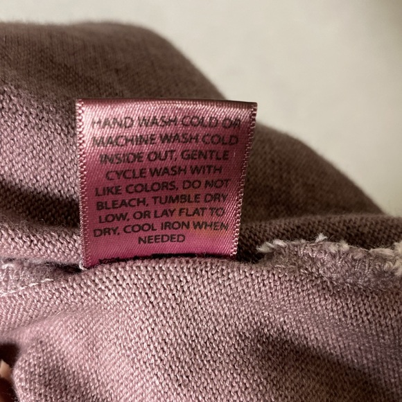 It Is Well LA Sweater Tank Women’s Large Dyed Eggplant 100% Cotton Made in USA - Picture 6 of 8